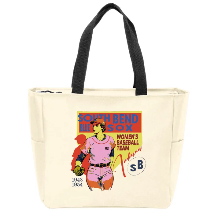 South Bend Blue Sox Zip Tote Bag