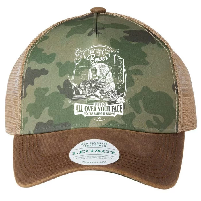 Soggy Beaver Bbq Funny Legacy Tie Dye Trucker Hat