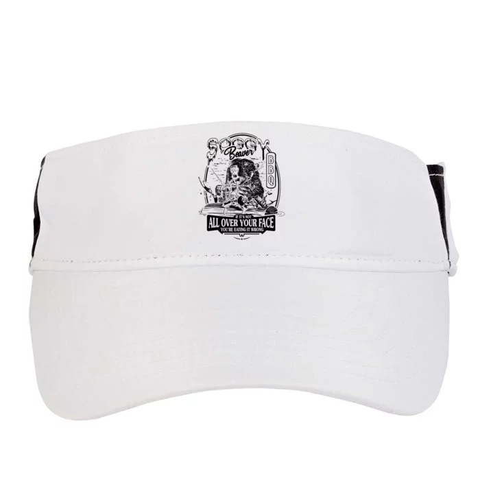 Soggy Beaver Bbq Funny Adult Drive Performance Visor