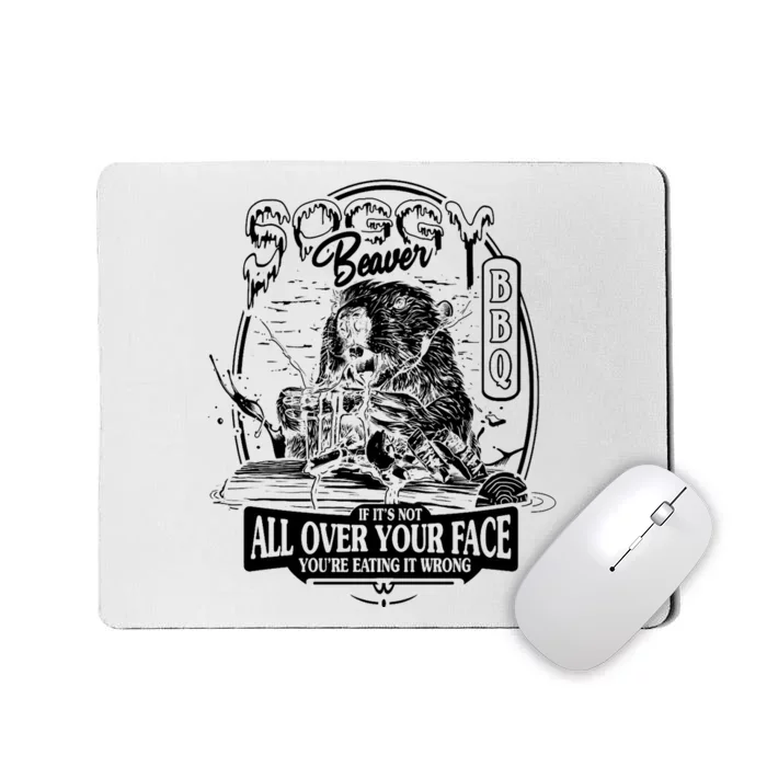 Soggy Beaver Bbq Funny Mousepad