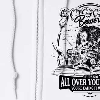 Soggy Beaver Bbq Funny Full Zip Hoodie