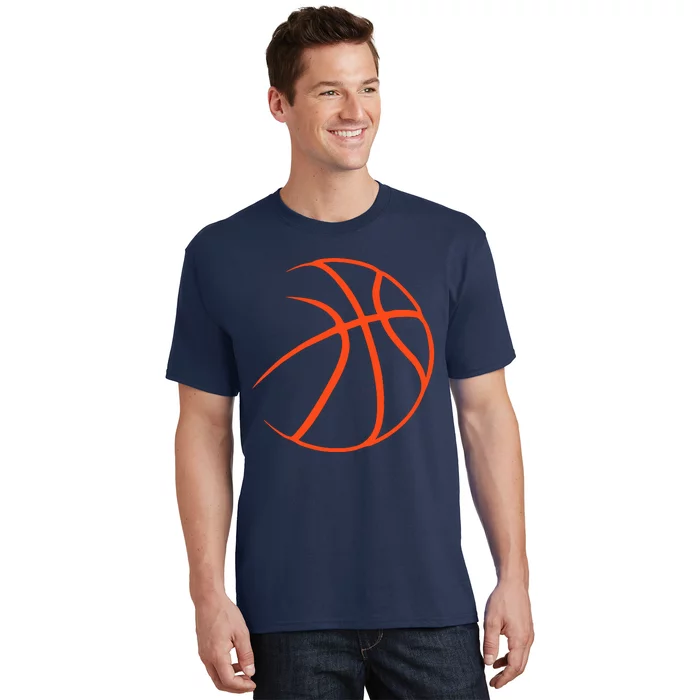 Silhouette Ball Basketball Player Sports Lover Hoop T-Shirt