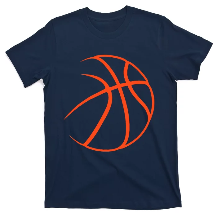 Silhouette Ball Basketball Player Sports Lover Hoop T-Shirt