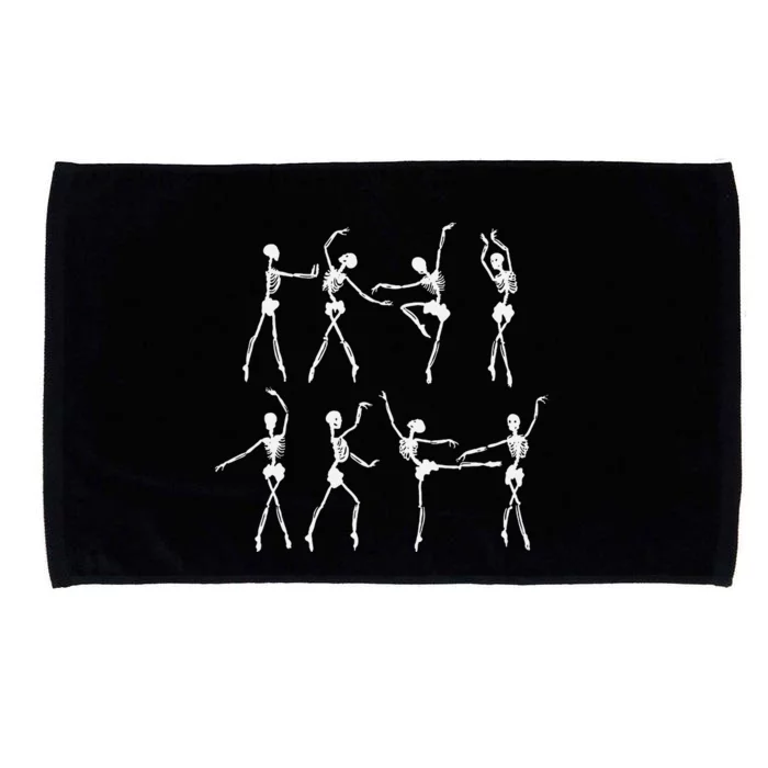 Skeleton Ballerinas Ballet Dance Cute Halloween Costume Microfiber Hand Towel