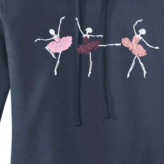 Skeleton Ballerinas Ballet Dance Cute Halloween Costume Funny Gift Women's Pullover Hoodie