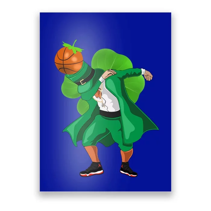 Shamrock Basketball Ball St Patrick's Day Irish Gift Poster