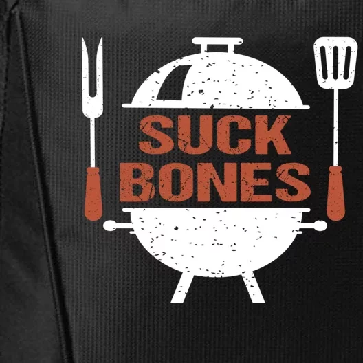 Suck Bones Bbq Grill Barbecue Gift City Backpack