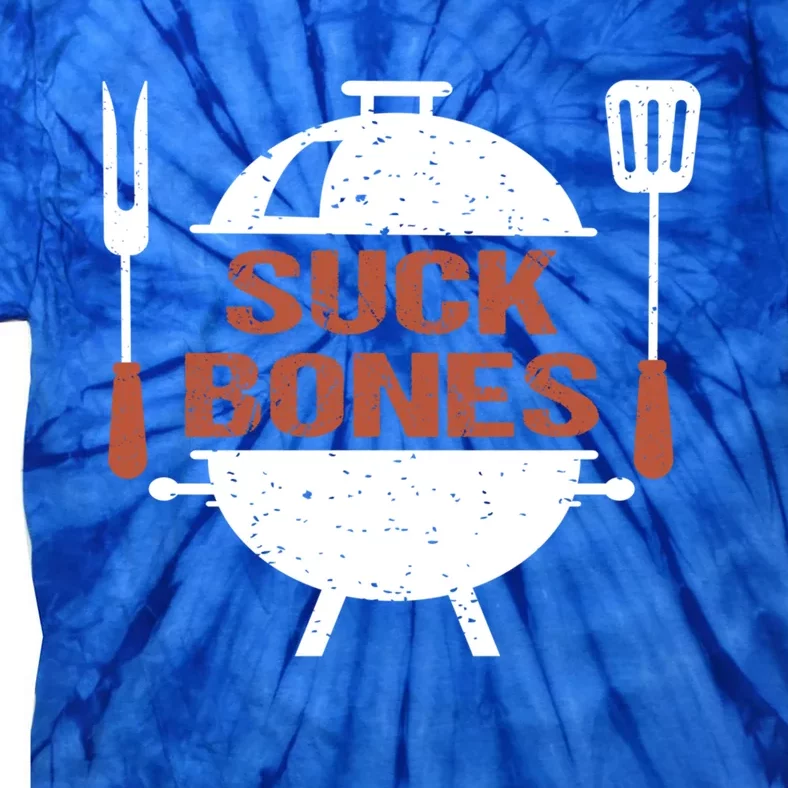 Suck Bones Bbq Grill Barbecue Gift Tie-Dye T-Shirt