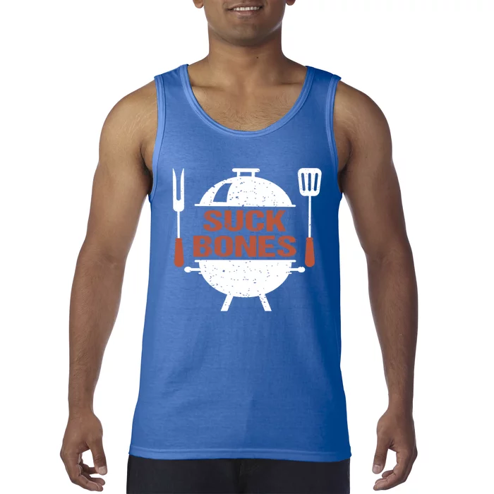 Suck Bones Bbq Grill Barbecue Gift Tank Top