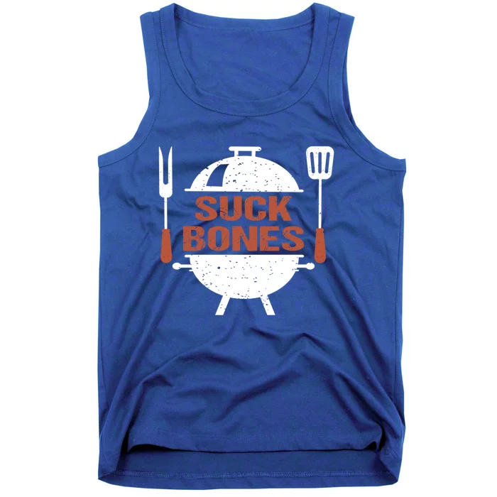 Suck Bones Bbq Grill Barbecue Gift Tank Top