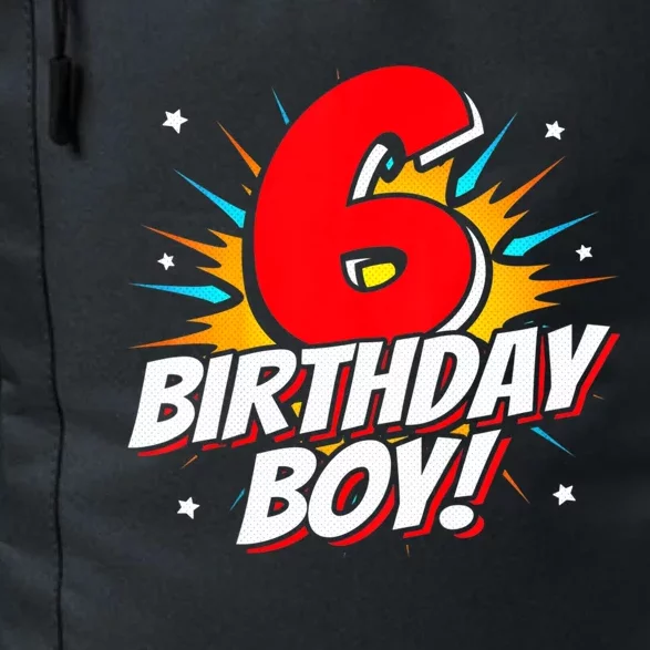 Superhero Birthday Boy Party 6 Year Old 6th Birthday Daily Commute Backpack