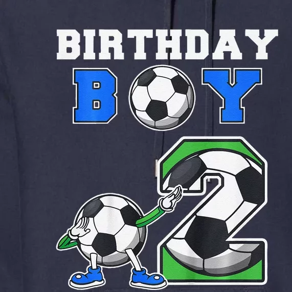 Soccer Birthday Boy 2nd Soccer Birthday Party 2 Year Old Premium Hoodie