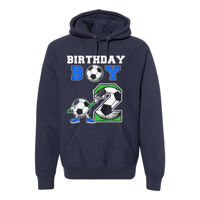 Soccer Birthday Boy 2nd Soccer Birthday Party 2 Year Old Premium Hoodie