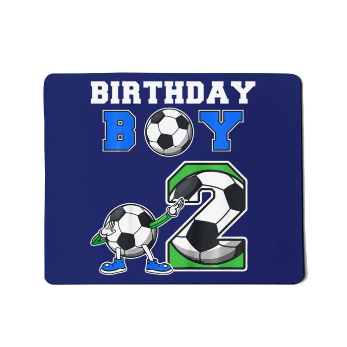 Soccer Birthday Boy 2nd Soccer Birthday Party 2 Year Old Mousepad