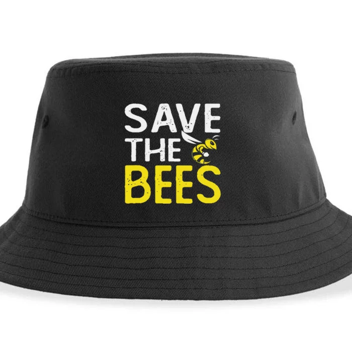 Save Bees Beekeeper Bee Keeping funny Honey Sustainable Bucket Hat