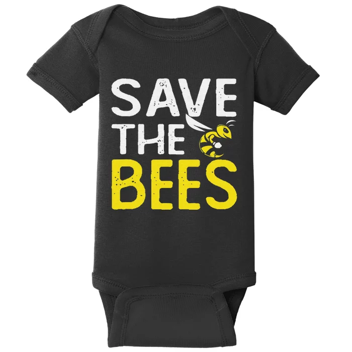 Save Bees Beekeeper Bee Keeping funny Honey Baby Bodysuit