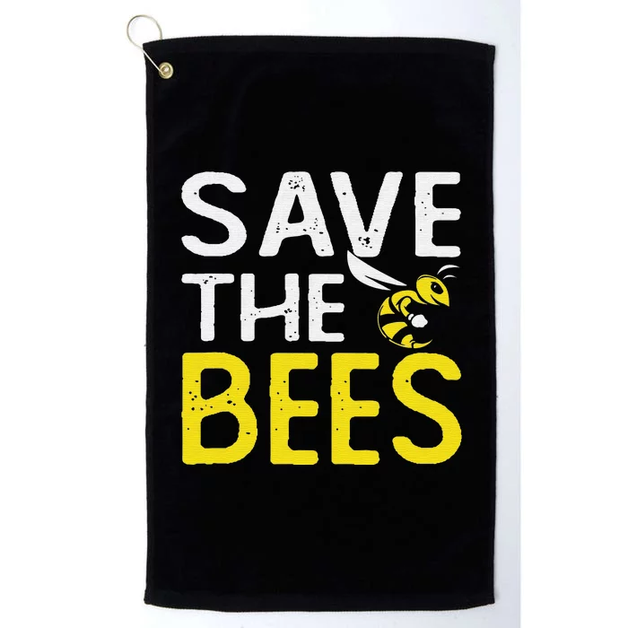 Save Bees Beekeeper Bee Keeping funny Honey Platinum Collection Golf Towel