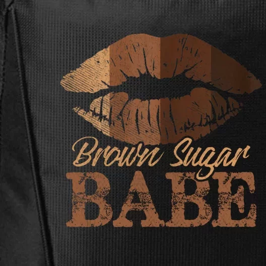 Sugar Babe Brown Proud Black Melanin Lips Gift City Backpack