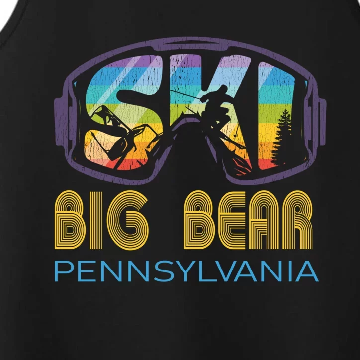 Ski Big Bear Pennsylvania Skiing Vacation Gift Performance Tank