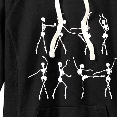 Skeleton Ballerinas Ballet Dance Cute Halloween Costume Girl Women's Fleece Hoodie