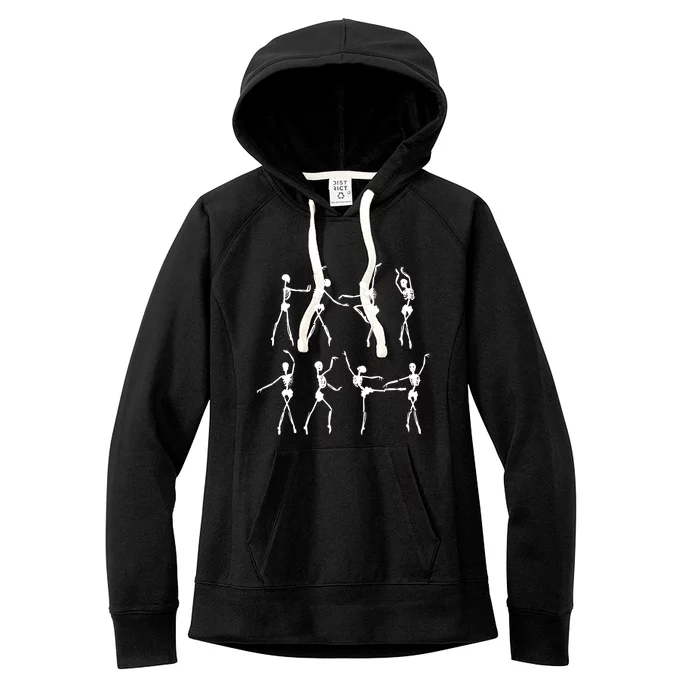 Skeleton Ballerinas Ballet Dance Cute Halloween Costume Girl Women's Fleece Hoodie