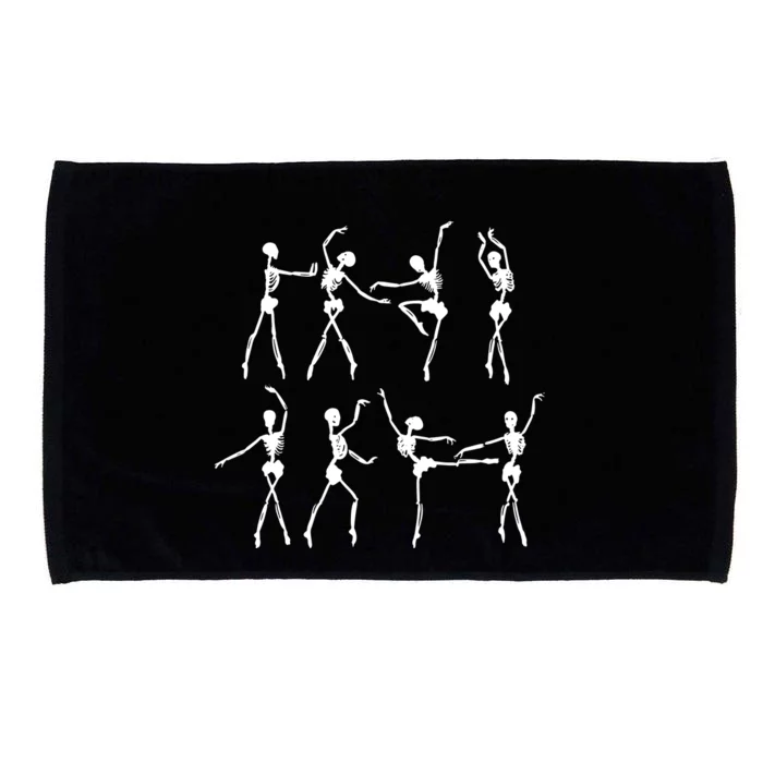 Skeleton Ballerinas Ballet Dance Cute Halloween Costume Girl Microfiber Hand Towel