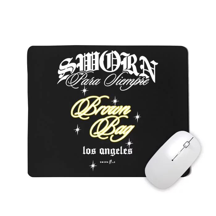 Sworntous Brown Bag Podcast Mousepad