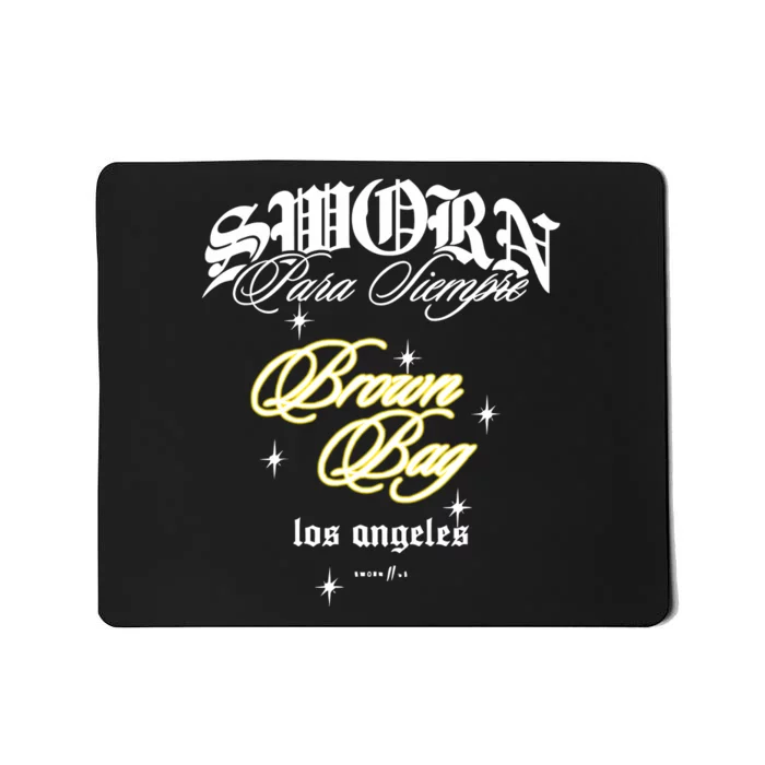 Sworntous Brown Bag Podcast Mousepad