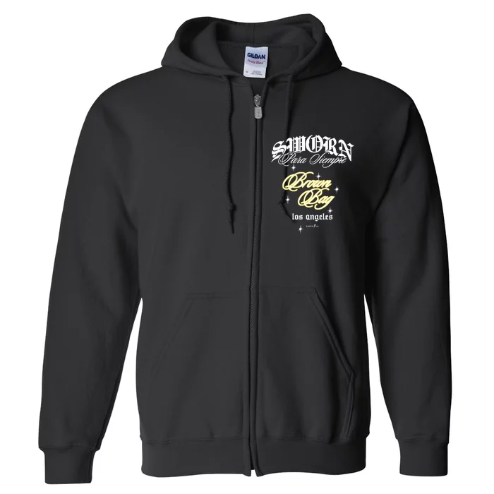 Sworntous Brown Bag Podcast Full Zip Hoodie