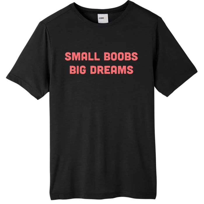 Small Boobs Big Dreams Funny Sarcastic ChromaSoft Performance T-Shirt