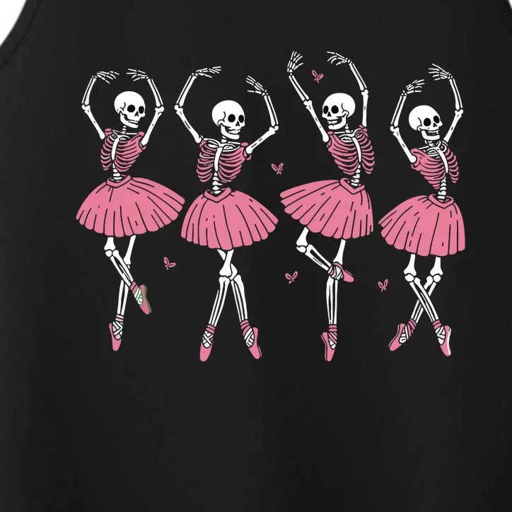 Skeleton Ballerinas Ballet Dance Cute Girl Halloween Costume Performance Tank