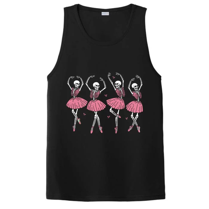 Skeleton Ballerinas Ballet Dance Cute Girl Halloween Costume Performance Tank