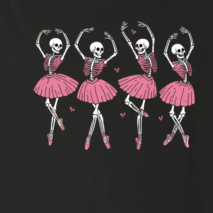 Skeleton Ballerinas Ballet Dance Cute Girl Halloween Costume Toddler Long Sleeve Shirt