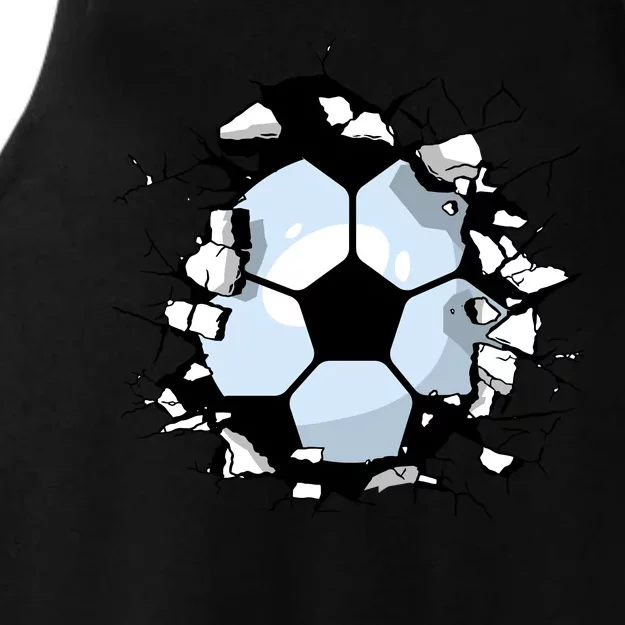 Soccer Ball Breakthrough Ladies Tri-Blend Wicking Tank