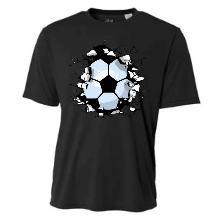 Soccer Ball Breakthrough Cooling Performance Crew T-Shirt