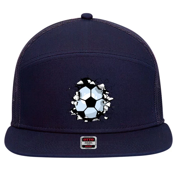 Soccer Ball Breakthrough 7 Panel Mesh Trucker Snapback Hat