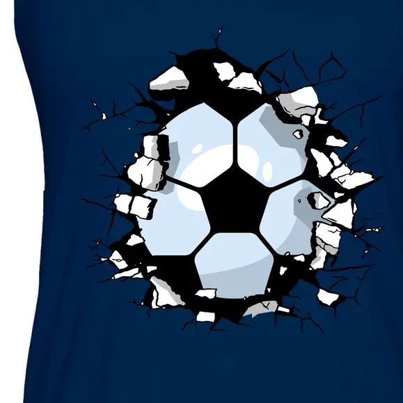 Soccer Ball Breakthrough Ladies Essential Flowy Tank