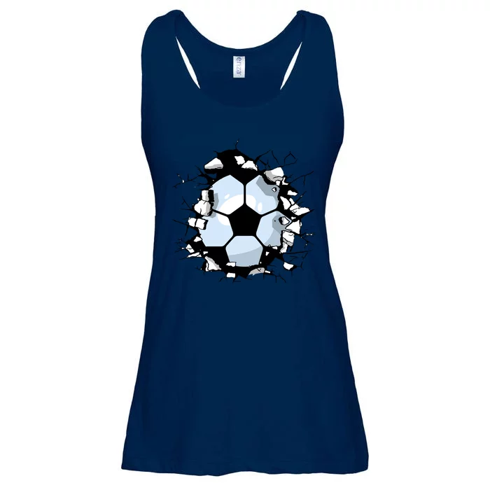 Soccer Ball Breakthrough Ladies Essential Flowy Tank