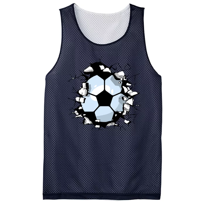 Soccer Ball Breakthrough Mesh Reversible Basketball Jersey Tank