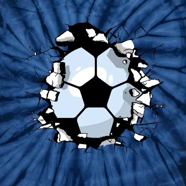 Soccer Ball Breakthrough Tie-Dye T-Shirt