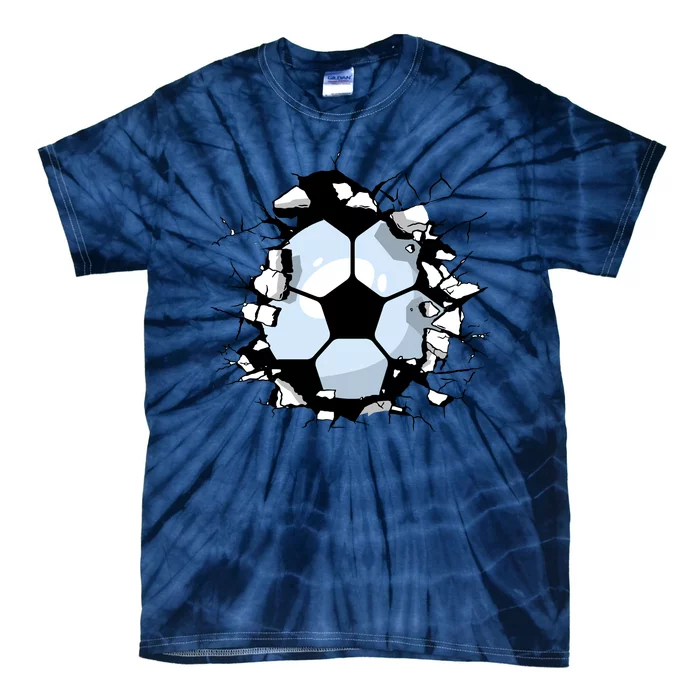 Soccer Ball Breakthrough Tie-Dye T-Shirt