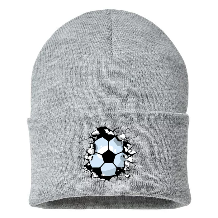 Soccer Ball Breakthrough Sustainable Knit Beanie