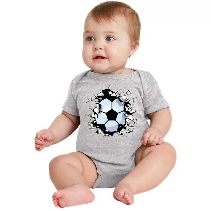 Soccer Ball Breakthrough Baby Bodysuit