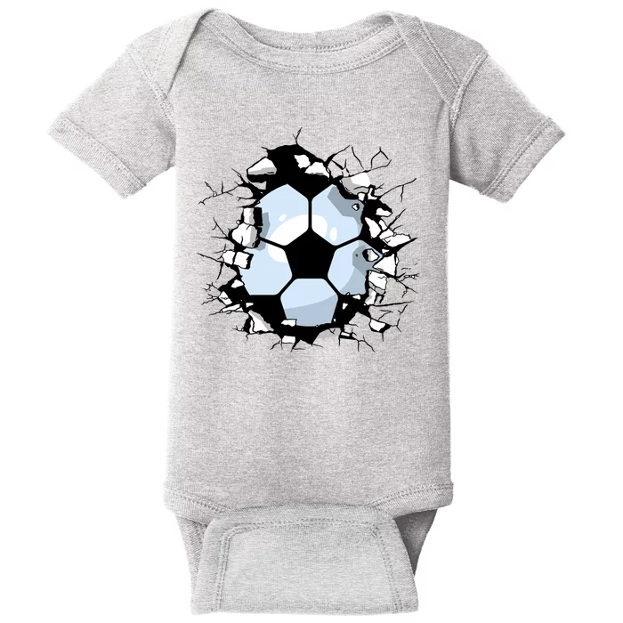 Soccer Ball Breakthrough Baby Bodysuit