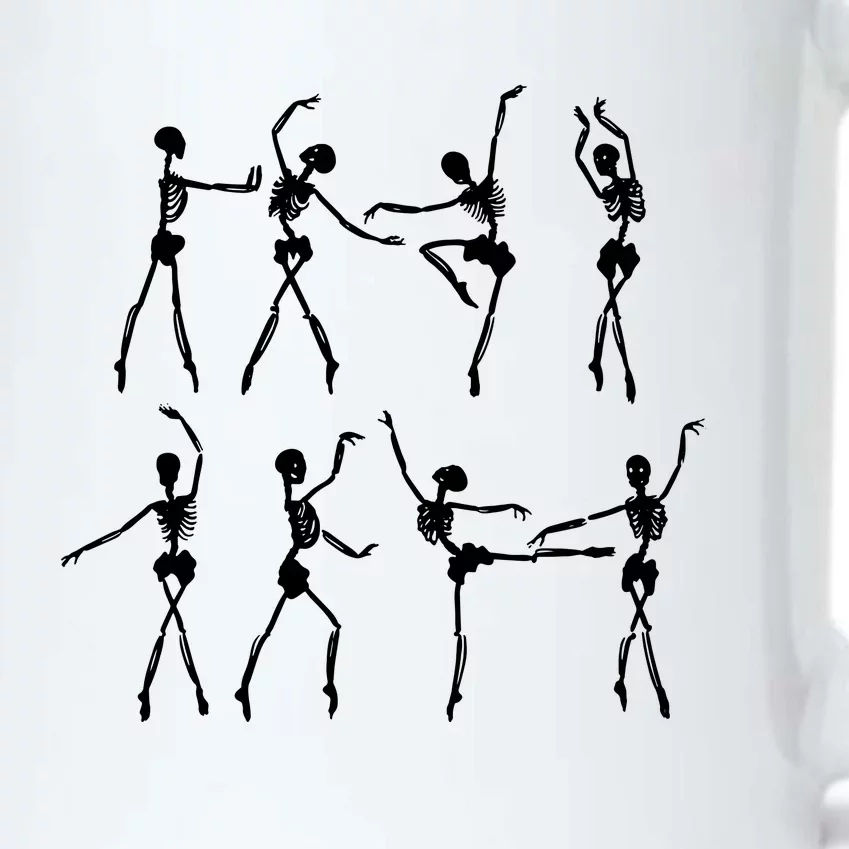 Skeleton Ballerinas Ballet Dance Cute Halloween Costume Girl Black Color Changing Mug