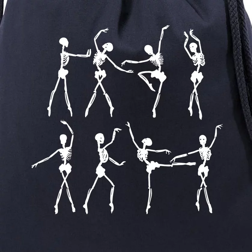 Skeleton Ballerinas Ballet Dance Cute Halloween Costume Girl Drawstring Bag