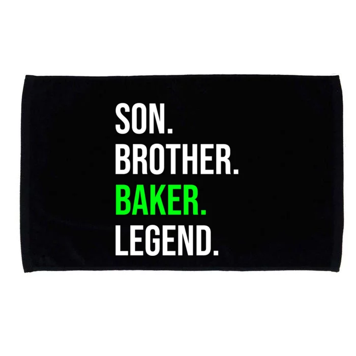 Son Brother Baker Legend Funny Cooking Gift Microfiber Hand Towel