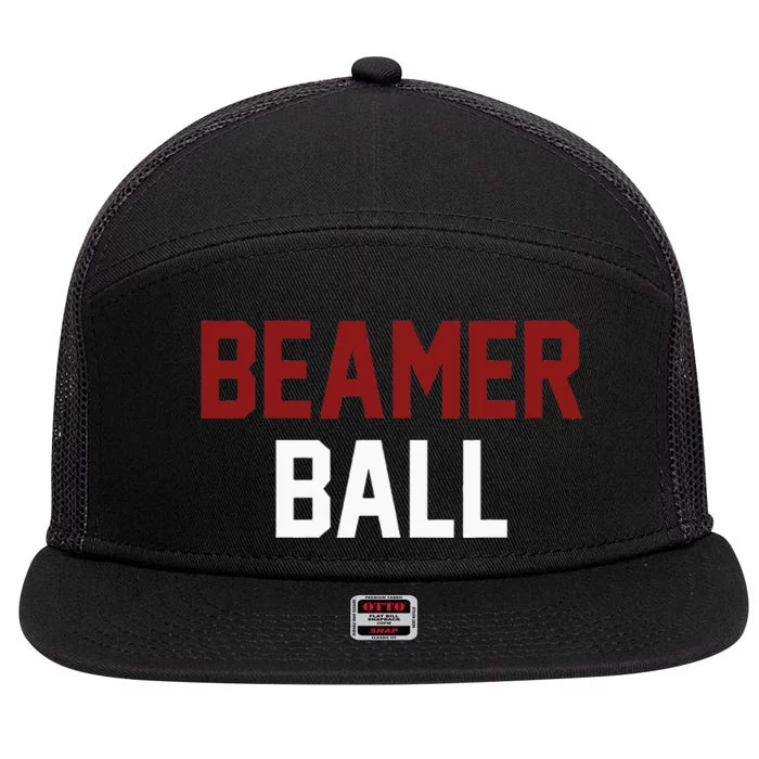 Sarcastic B.E.A.M.E.R Ball 7 Panel Mesh Trucker Snapback Hat