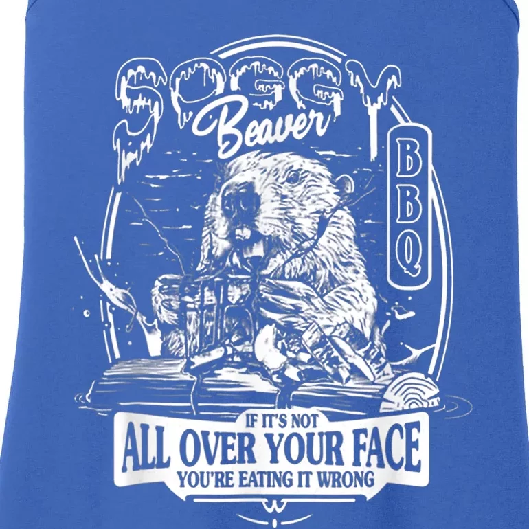 Soggy Beaver BBQ If It's Not All Over Your Face Ladies Essential Tank