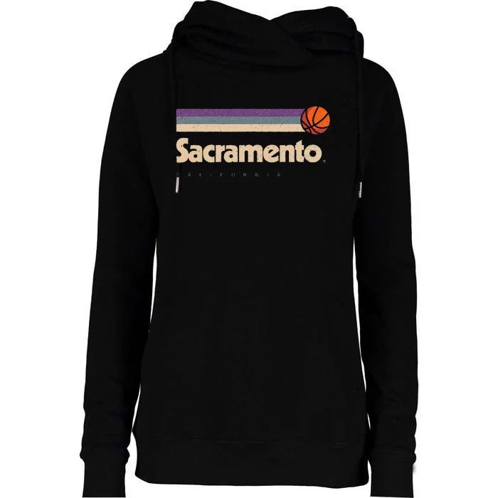 Sacramento Basketball BBall City California Sacramento Womens Funnel Neck Pullover Hood